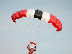 DSC6798 : Aylsham Show 2017, The Parachute Regiment Freefall Team 'The Red Devils' is the official parachute display team of both The Parachute Regiment (The Paras) and the British Army.