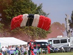 DSC6826 : Aylsham Show 2017, The Parachute Regiment Freefall Team 'The Red Devils' is the official parachute display team of both The Parachute Regiment (The Paras) and the British Army.