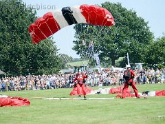 DSC6878 : Aylsham Show 2017, The Parachute Regiment Freefall Team 'The Red Devils' is the official parachute display team of both The Parachute Regiment (The Paras) and the British Army.