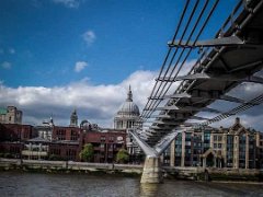 DSCF1543  http://www.amodel4hire.co.uk : London, Millennium Bridge, St Paul's