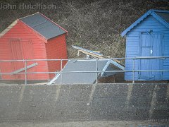 DSC3182 : Cromer Jan 2017, Damaged Beach Huts