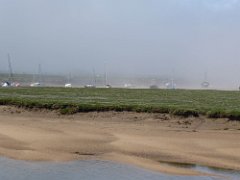 P1000611 : Wells-next-the-Sea, fog, mist, sea mist, sea-mist curling in from sea